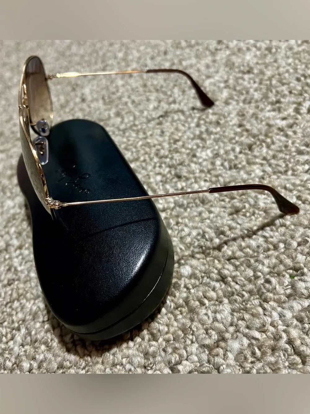 Authentic Ray-Ban Aviator Gradient Sunglasses Gold Frame Brown Gradient Lenses